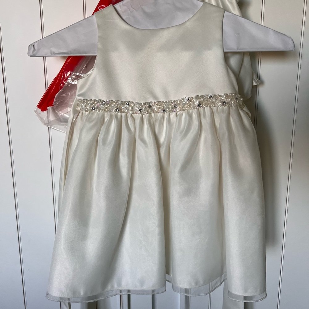 Off White Flower Girl Dress - Size 18mo